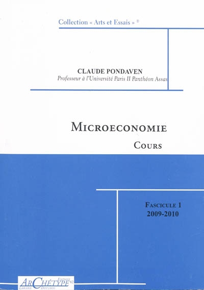 Cours de microéconomie : 2009-2010