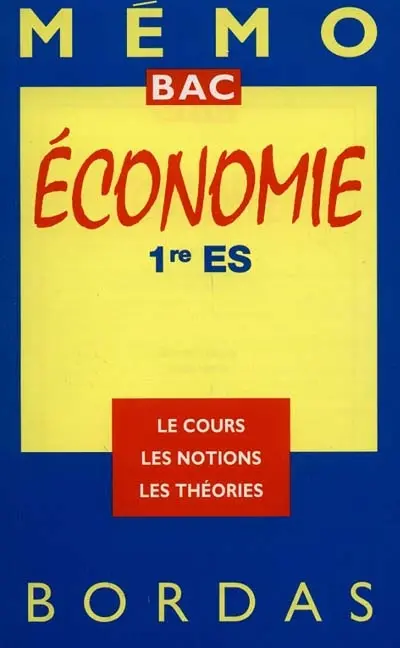 Economie, 1re ES
