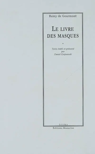 Le livre des masques