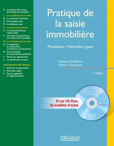 Pratique de la saisie immobilière : procédure, formules types