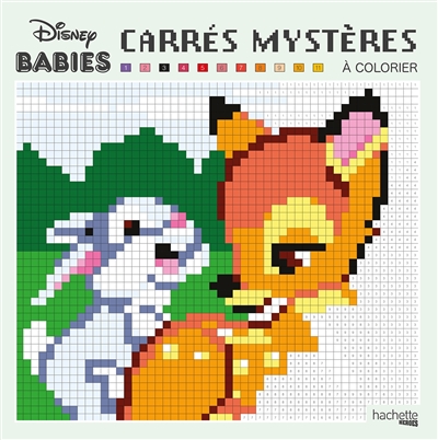 Disney babies : carrés mystères à colorier