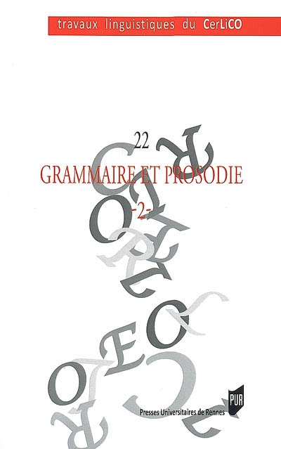 Grammaire et prosodie. Vol. 2