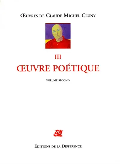 Oeuvres de Claude Michel Cluny. Vol. 3. Oeuvre poétique : volume second
