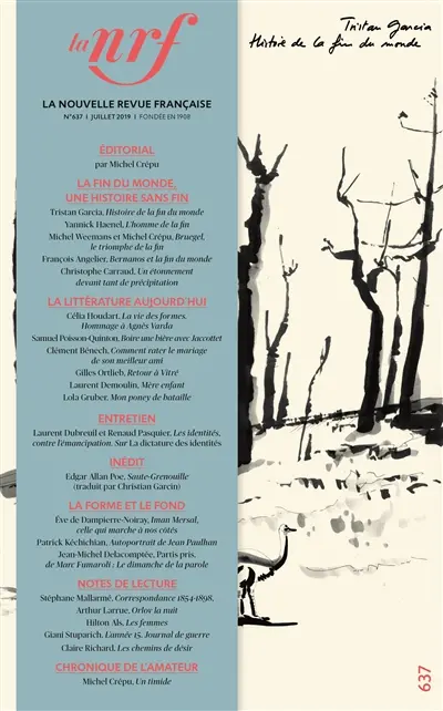 Nouvelle revue française, n° 637