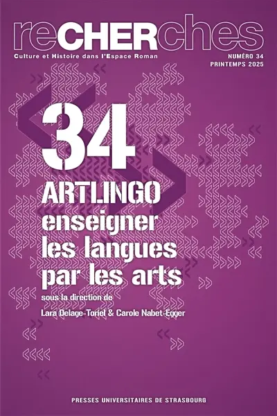 ReCHERches, n° 34. Artlingo : enseigner les langues par les arts