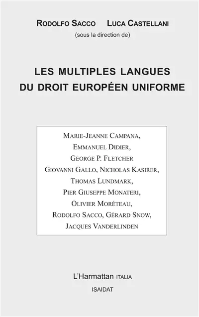 Les multiples langues du droit européen uniforme