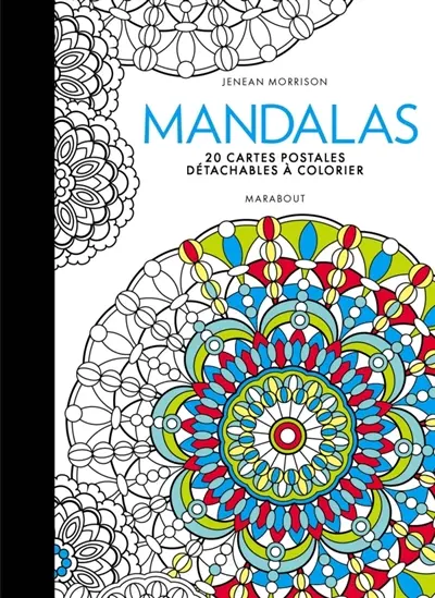 Mandalas : 20 cartes postales détachables à colorier