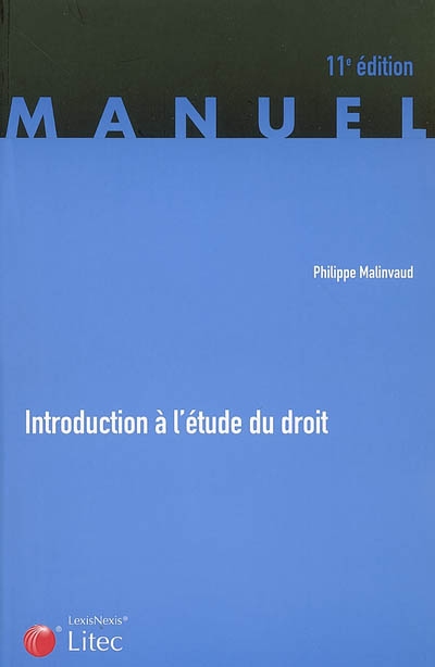 Introduction à l'étude du droit