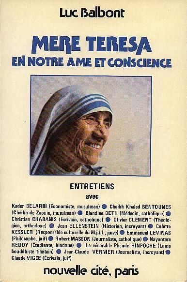 Mère Teresa en notre âme et conscience