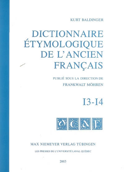 Dictionnaire étymologique de l'ancien français. I3-I4