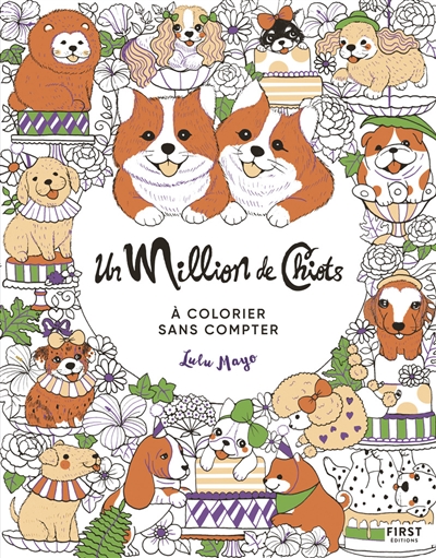 Un million de chiots : à colorier sans compter