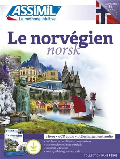 Le norvégien, débutants-B2 : 1 livre + 4 CD audio + 1 téléchargement audio