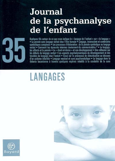 Journal de la psychanalyse de l'enfant, n° 35. Langages