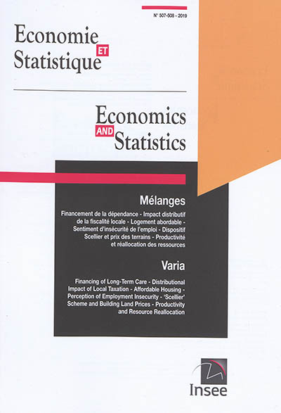 Economie et statistique, n° 507-508
