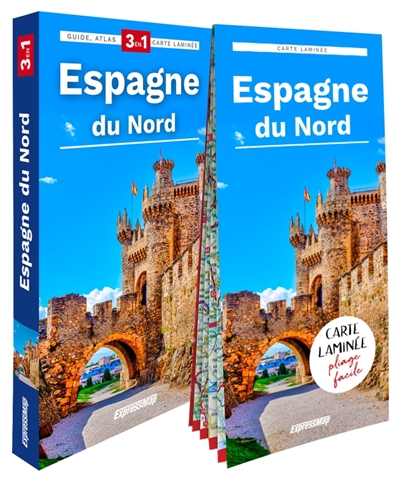 Espagne du Nord : 3 en 1 : guide, atlas, carte laminée