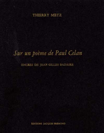 Sur un poème de Paul Celan
