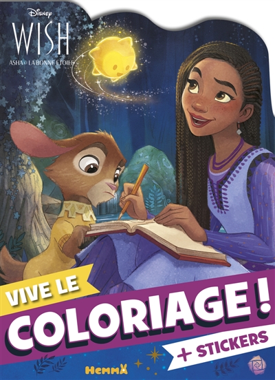 Disney Wish : Vive le coloriage ! (Asha, Valentino et Star)