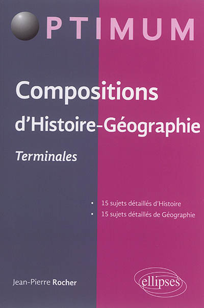Compositions d'histoire géographie : terminales
