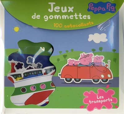 Peppa Pig : jeux de gommettes : les transports