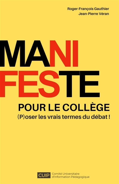 Manifeste pour le collège :...