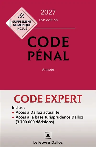 Code pénal annoté, Code de procédure pénale annoté, 2027