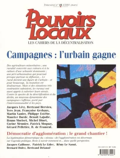Pouvoirs locaux, n° 48. Campagnes : l'urbain gagne