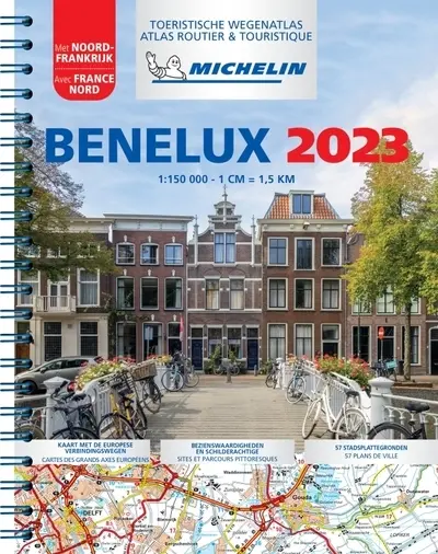 Benelux 2023 met Noord-Frankrijk : toeristische wegenatlas. Benelux 2023 avec France Nord : atlas routier & touristique