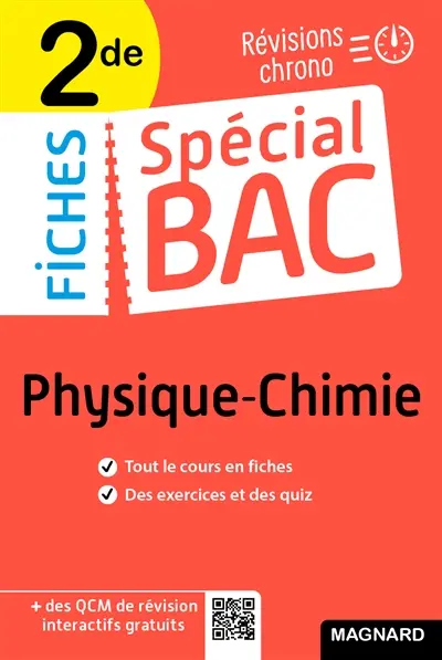 Physique chimie 2de : révisions chrono