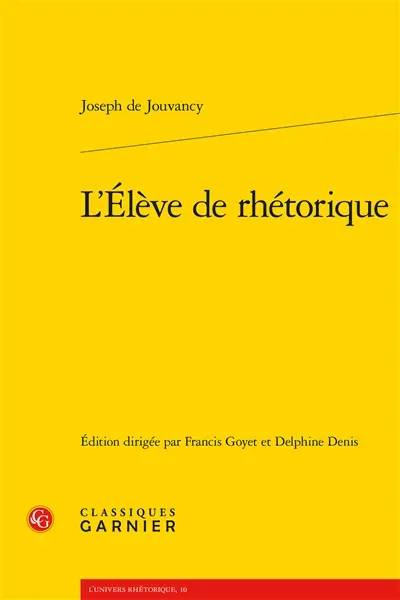 L'élève de rhétorique