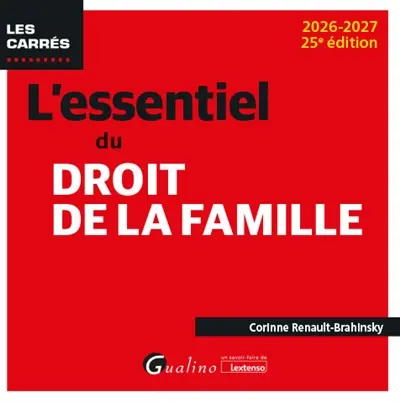 L'essentiel du droit de la famille : 2026-2027