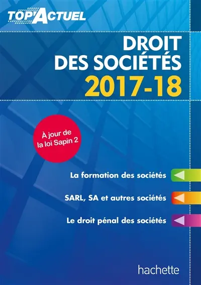 Droit des sociétés : 2017-18