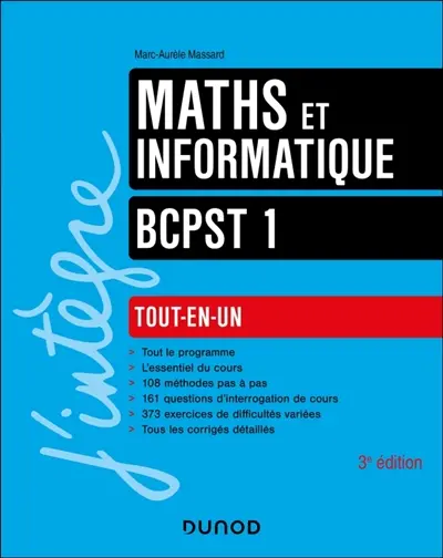 Maths et informatique BCPST 1 : tout-en-un