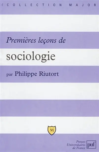 Premières leçons de sociologie