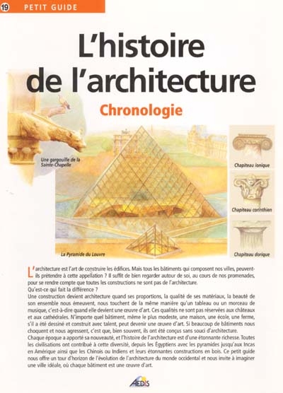 L'histoire de l'architecture Chronologie