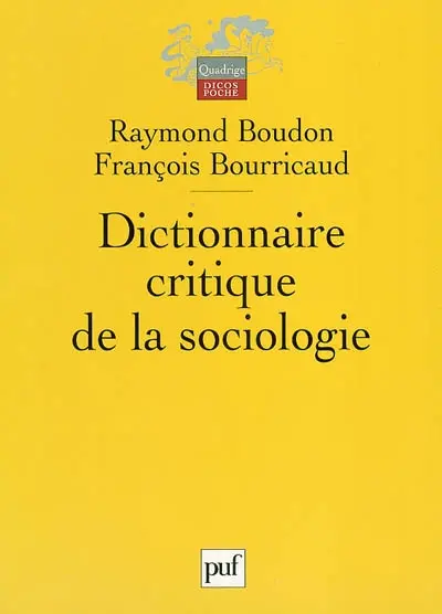 Dictionnaire critique de la sociologie