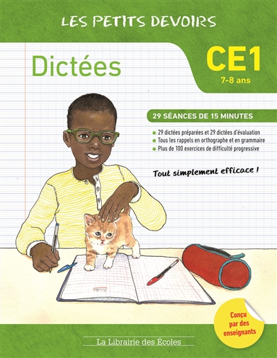 Dictées CE1, 7-8 ans : 29 séances de 15 minutes