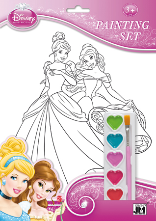 Princesses : set de coloriages et peinture