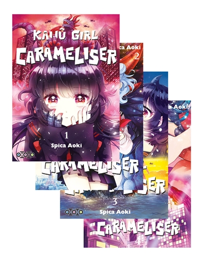Pack Kaijû girl carameliser : 2=4 : tome 1 à tome 4