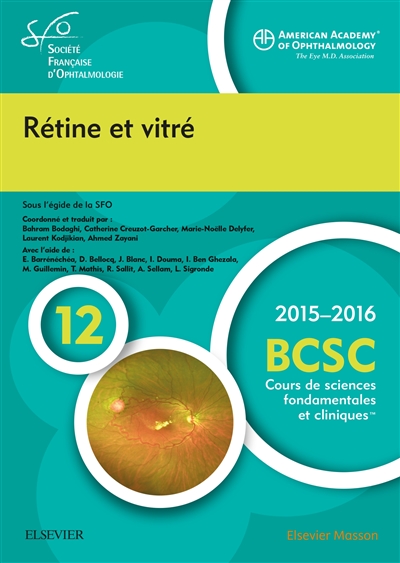 Rétine et vitré : section 12, 2015-2016