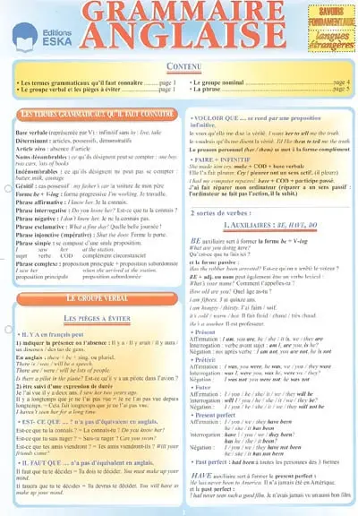 Grammaire anglaise