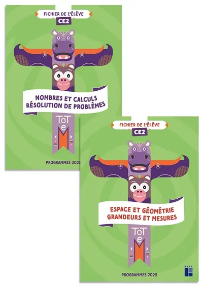 Totem, mathématiques CE2 : fichier de l'élève : programmes 2025