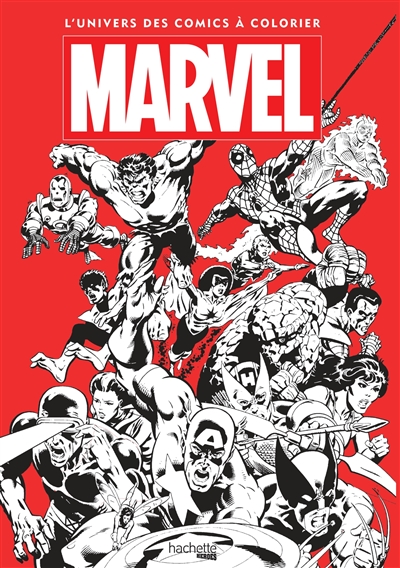 Marvel : l'univers des comics à colorier