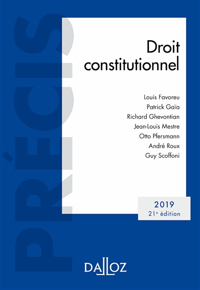 Droit constitutionnel : 2019