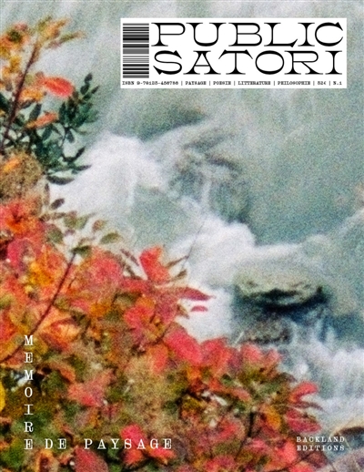 Public satori : paysage, poésie, littérature, philosophie, n° 1. Mémoire de paysage