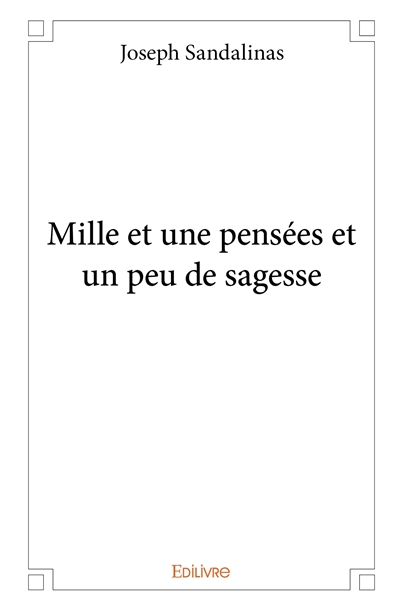 Mille et une pensées et un...