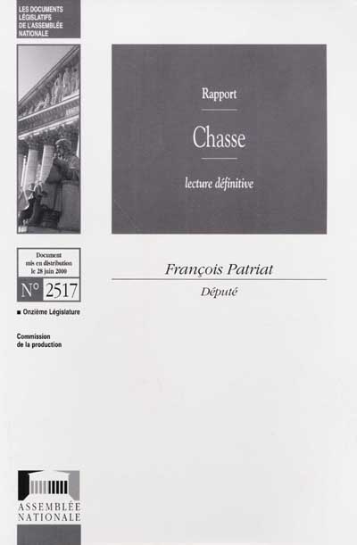 Chasse : rapport, lecture définitive