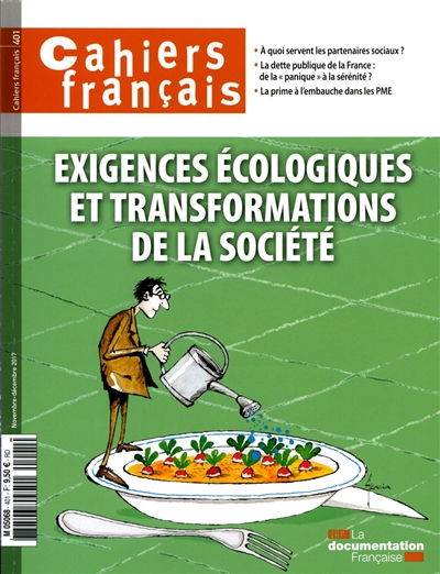 Cahiers français, n° 401. Exigences écologiques et transformations de la société