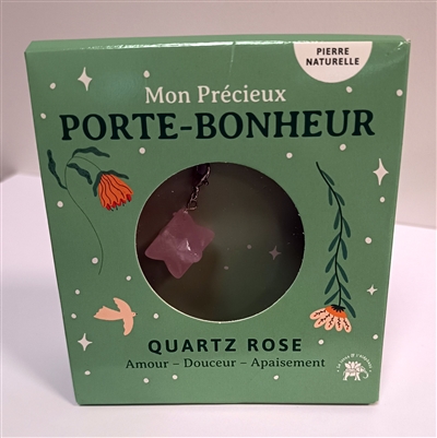 Quartz rose : amour, douceur, apaisement : mon précieux porte-bonheur