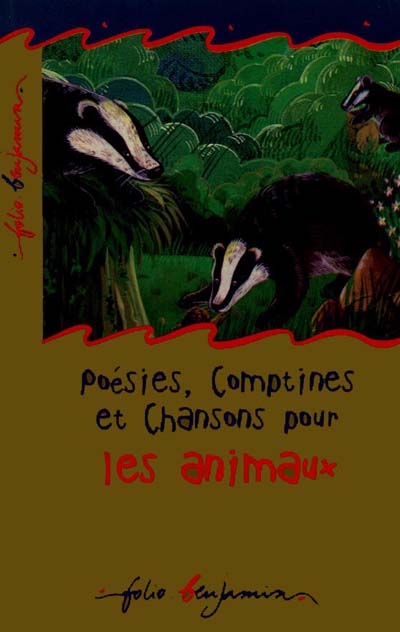 Poésies, comptines et chansons pour les animaux