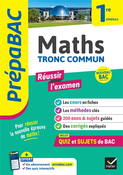 Maths tronc commun, 1re...